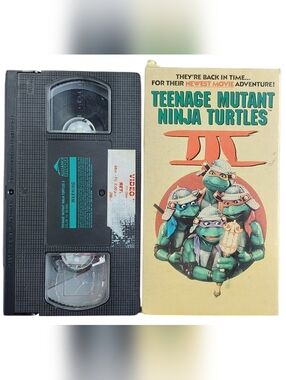 Teenage Mutant Ninja Turtles III VHS Tape